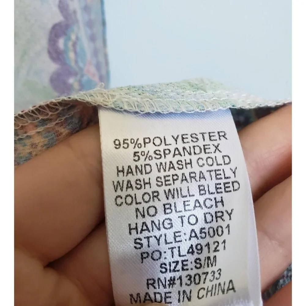 Umgee Duster Women's S Kimono Jacket  Multicolor Boho Floral Open Front - Picture 6 of 6